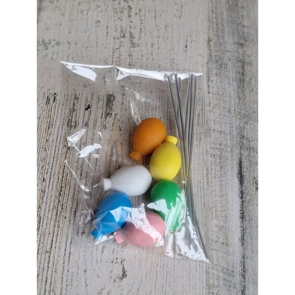Rainbow colorful balloon accessory Village sets Xmas - Picture 1 of 5